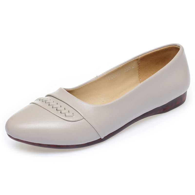 Damen Elegante Ballerinas mit modischem Flecht-Detail und flexiblem Fußbett EB