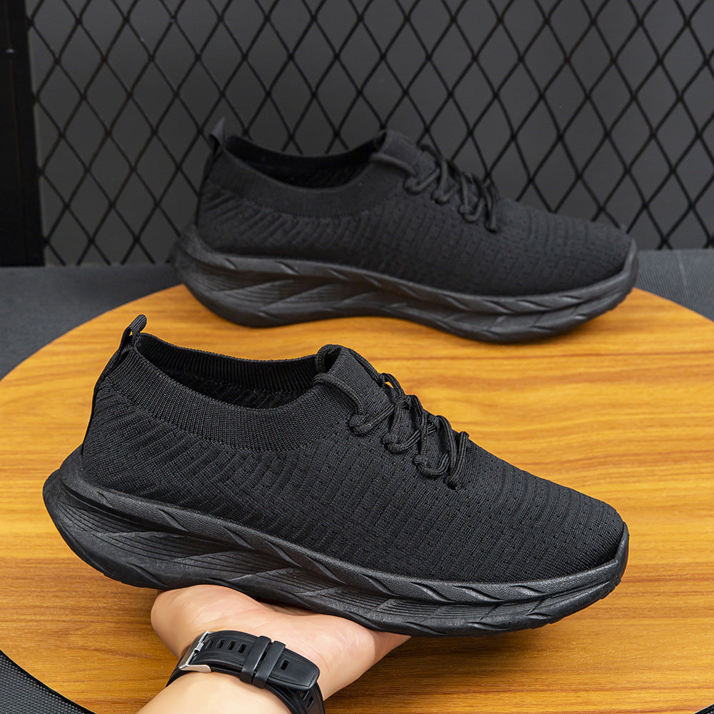 Damen Slip-On Laufschuhe mit flexiblem Strickoberteil und rutschfester Sohle EB