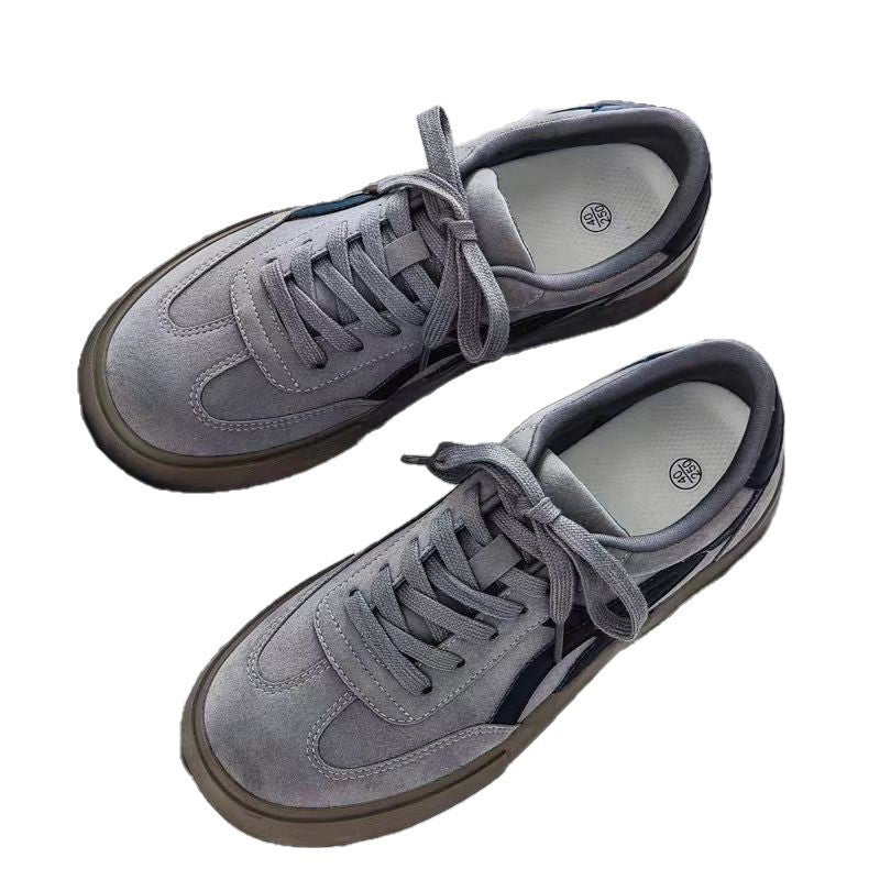 Damen Sportliche Sneakers aus hochwertigem Wildleder mit bequemer Schnürung EB