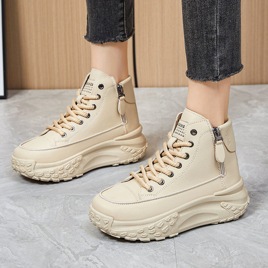 Damen High-Top Sneakers mit wasserabweisender Oberfläche und rutschfester Sohle EB