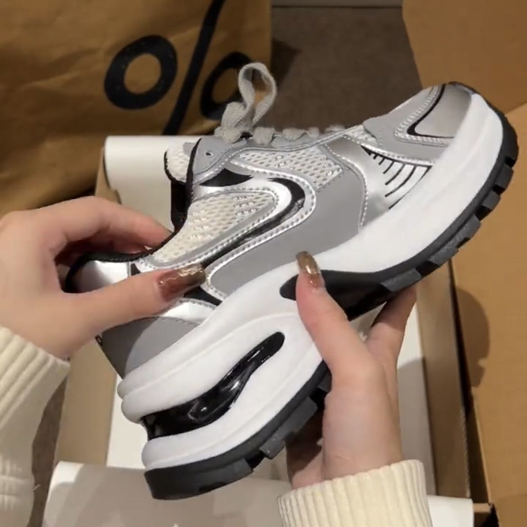 Damen Sportliche Sneakers mit atmungsaktiver Mesh-Oberfläche und dynamischer Dämpfung EB