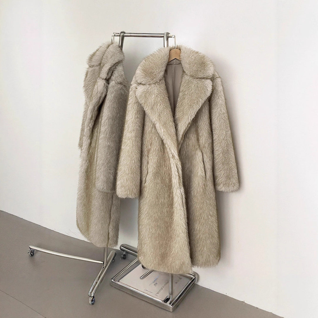 Damen Langhaarmantel für elegante Anlässe EB