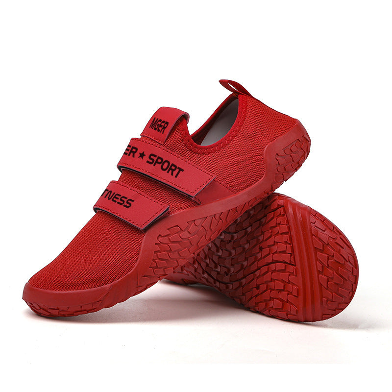Damen Sportliche Fitness-Sneaker mit elastischem Klettverschluss EB