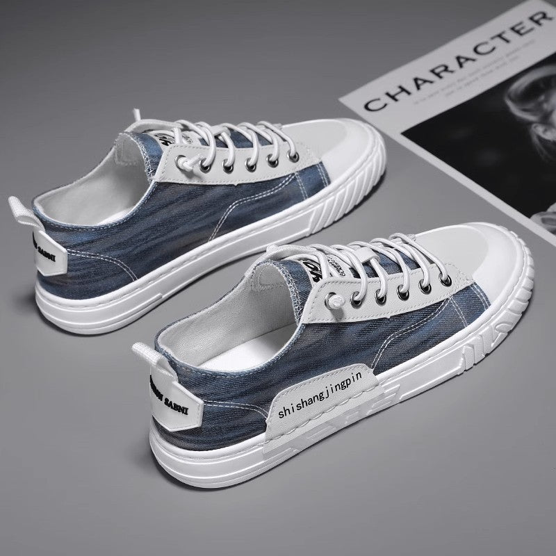 Unisex leichte retro Canvas-Sneaker mit verstärkter Zehenkappe und profilierter Gummisohle EB