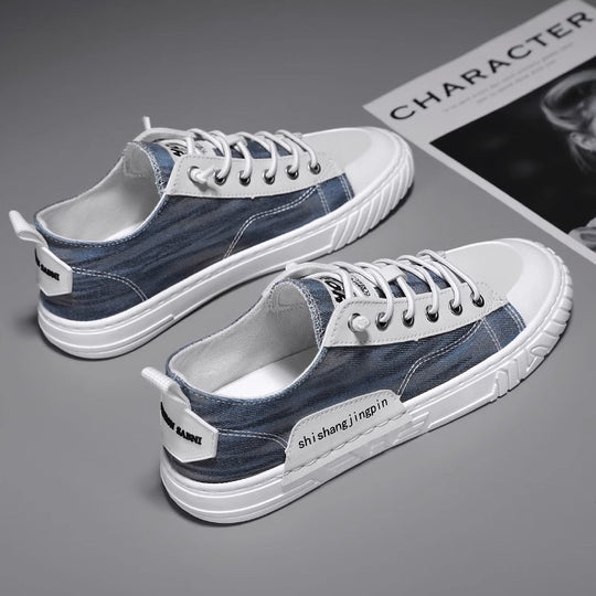 Unisex leichte retro Canvas-Sneaker mit verstärkter Zehenkappe und profilierter Gummisohle EB
