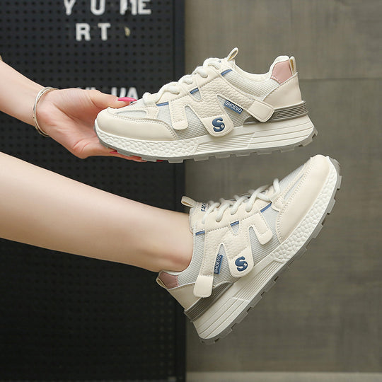 Damen Sportliche Sneakers mit atmungsaktivem Mesh-Obermaterial und komfortabler Dämpfung EB