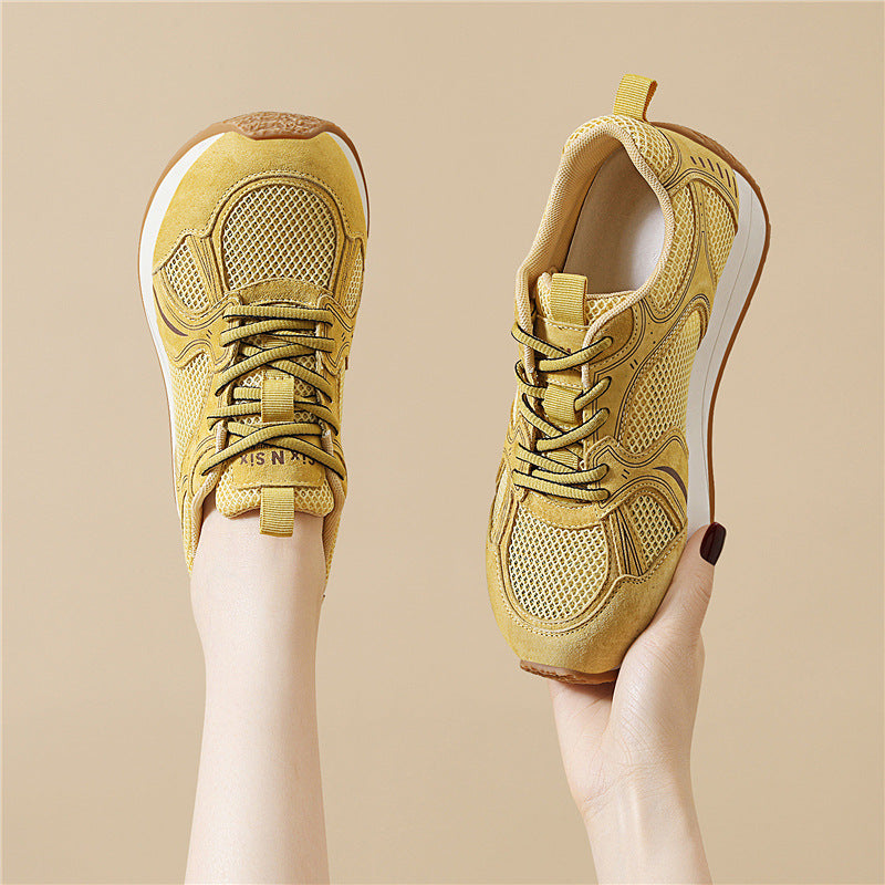 Damen Atmungsaktive Freizeitsneaker mit stoßdämpfender Sohle EB