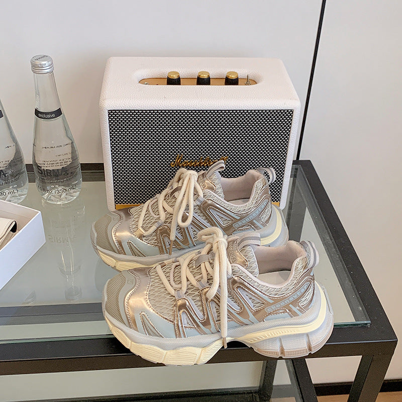Damen Sportliche Sneakers mit atmungsaktivem Netzmaterial und optimaler Dämpfung EB
