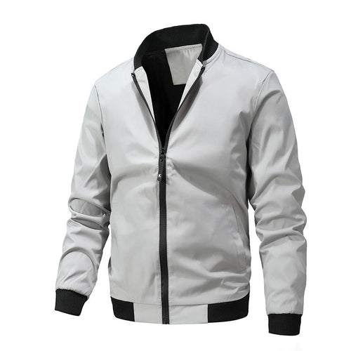 Herren stylische Übergangsjacke mit elastischen Ärmelbündchen und atmungsaktiven Materialien EB