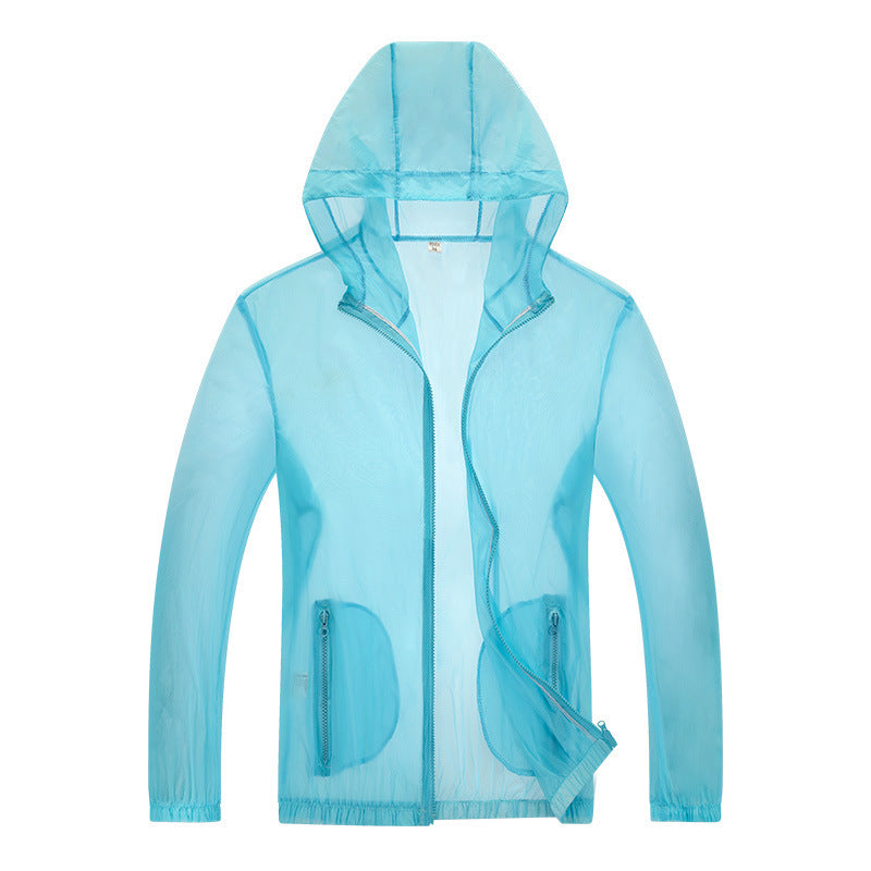 Herren ultraleichte Regenjacke mit verstellbarem Kapuzenbereich und reflektierenden Elementen EB