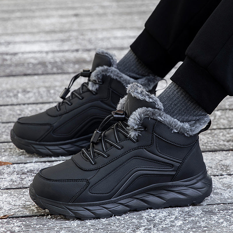 Damen warme Winterstiefel mit innovativem Schnellverschluss und rutschfester Sohle EB