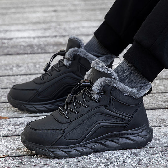 Damen warme Winterstiefel mit innovativem Schnellverschluss und rutschfester Sohle EB