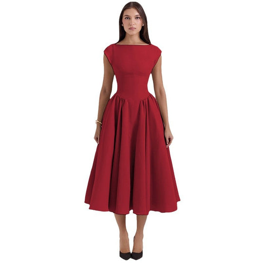Damen Cocktailkleid mit schickem A-Linien-Schnitt und eleganter Taillierung EB
