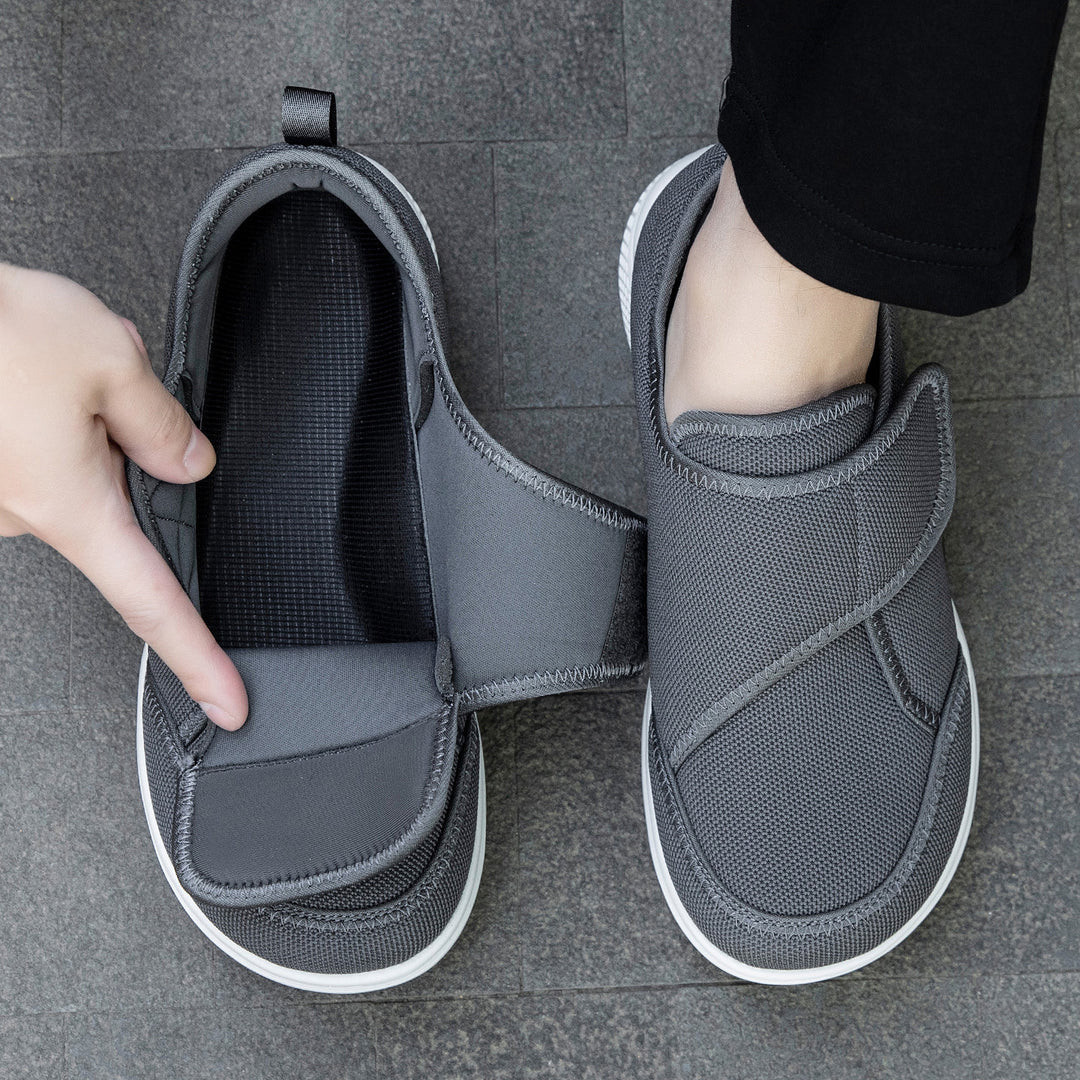 Damen Bequeme Slip-On Sneakers mit atmungsaktivem Mesh-Obermaterial EB