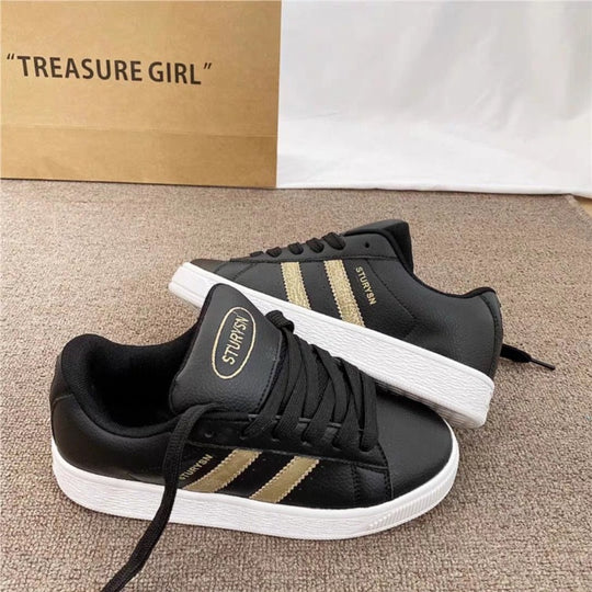 Damen Modische Sneakers mit stylischen Akzenten und rutschfester Sohle EB