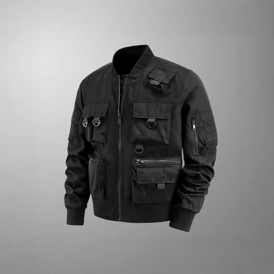 Herren taktische Multifunktionale Bomberjacke mit mehreren Taschen EB