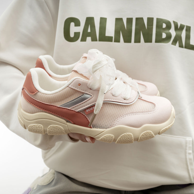 Damen Sportliche Sneakers mit atmungsaktiver Mesh-Konstruktion und weicher Dämpfung EB