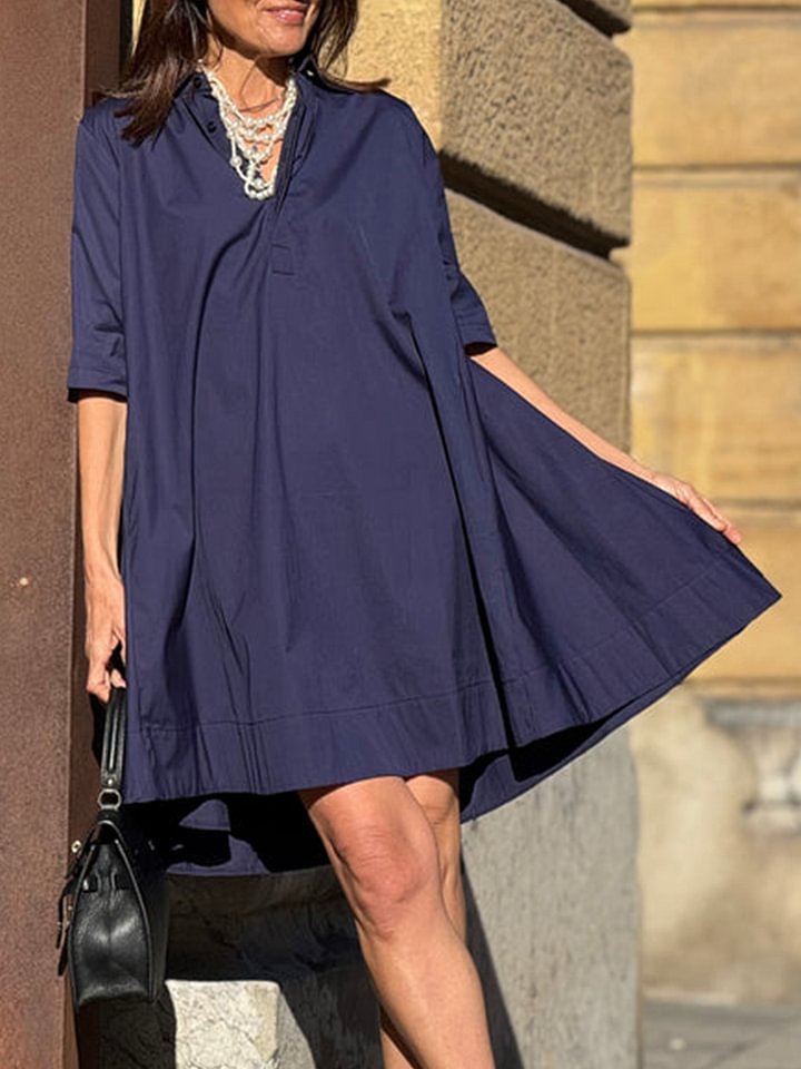 Damen Hemdblusenkleid in A-Linie von EB