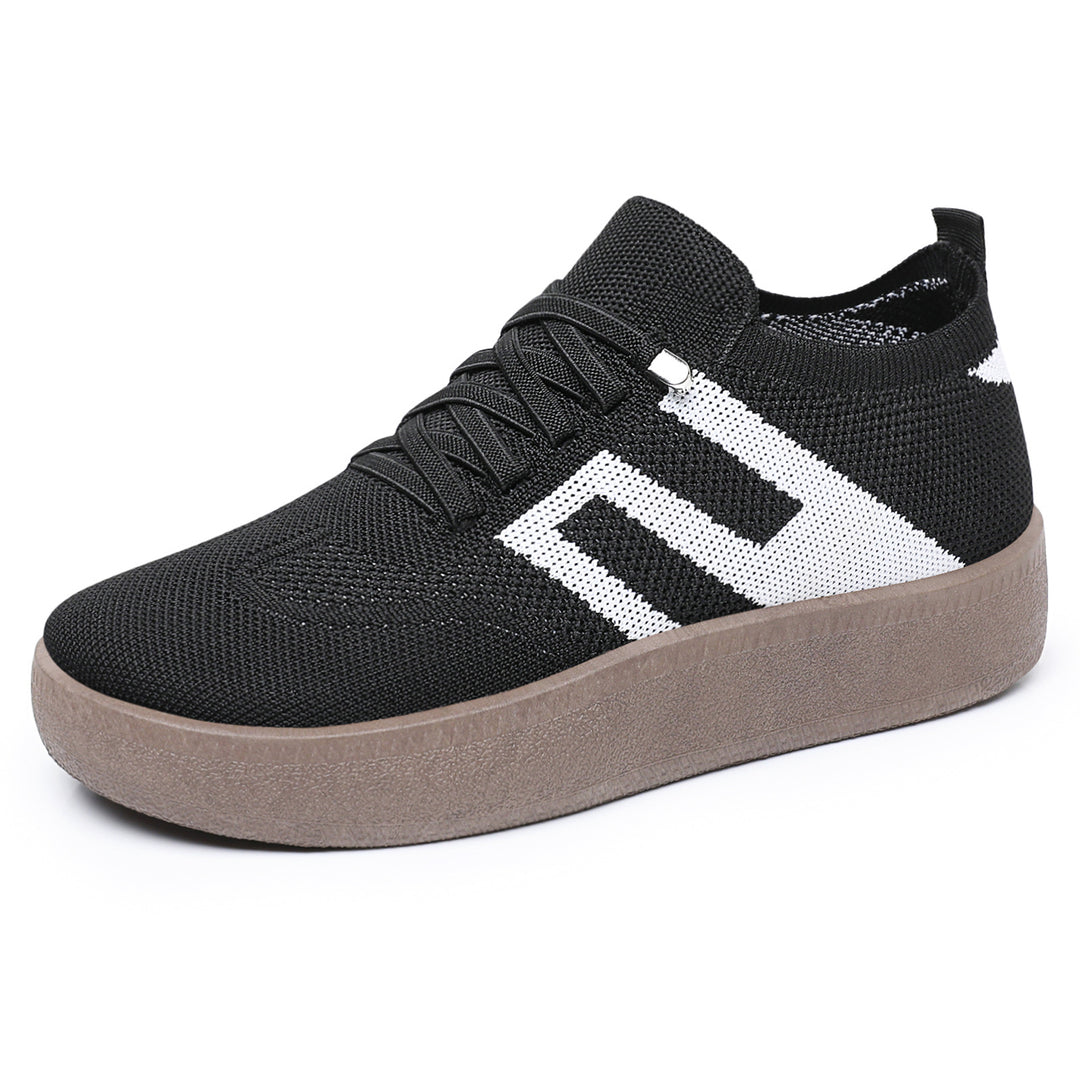 Damen Bequeme und atmungsaktive Sneakers mit Plateau von EB