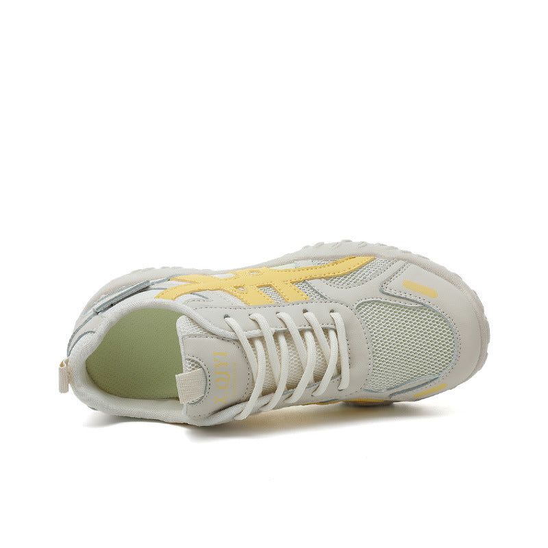 Damen Sportliche Sneaker mit atmungsaktivem Netzmaterial und dämpfender Laufsohle EB