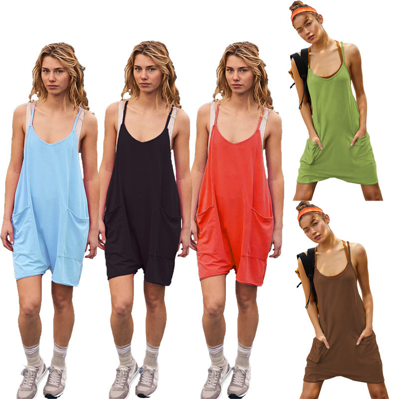 Damen Sportliches Freizeitkleid mit großzügigen Taschen EB