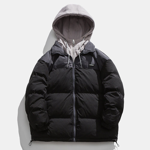 Herren Winterjacke mit abnehmbarer Kapuze und wärmeisolierender Fütterung EB