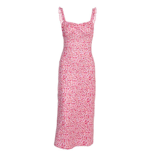 Damen Maxikleid mit verspieltem Muster EB