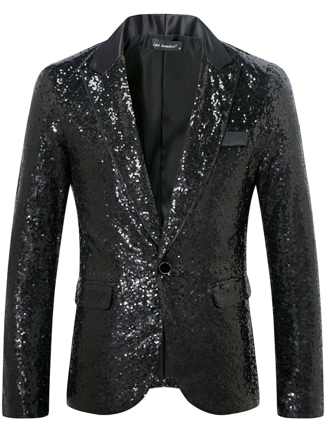 Herren Glamouröser Paillettenblazer EB