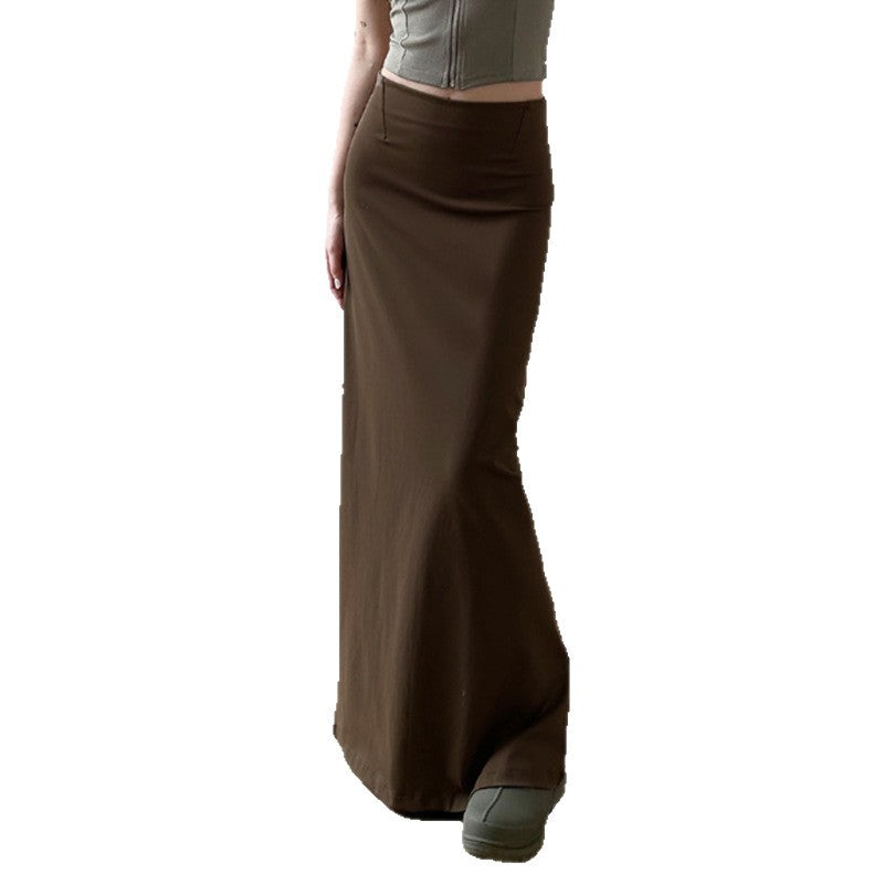 Damen Maxi-Rock mit elegantem Schlitz und weich fließendem Stoff EB
