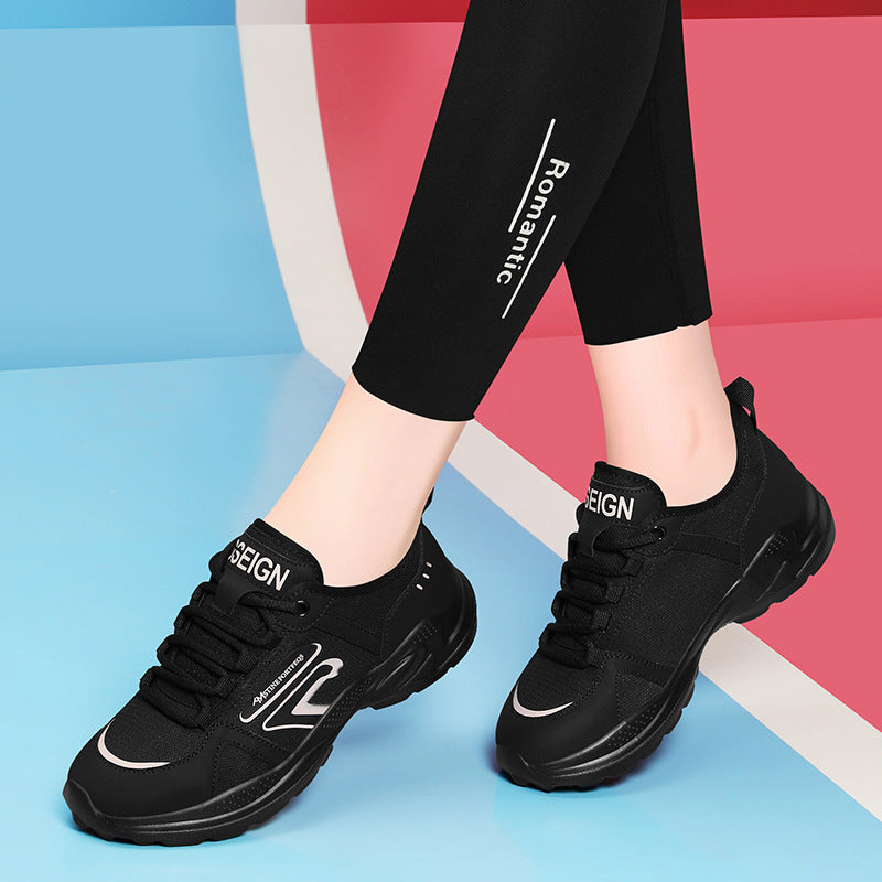 Damen Sportliche und atmungsaktive Lauf-Sneaker mit rutschfester Sohle EB