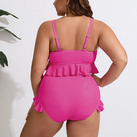 Damen Bikini-Set mit voluminösem Rüschendesign EB