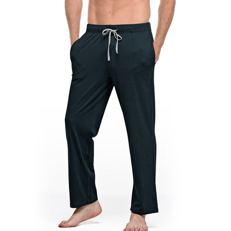 Herren nan Lounge- und Schlafhose aus weichem Jersey mit elastischem Bund und Seitentaschen EB