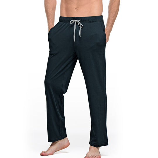 Herren nan Lounge- und Schlafhose aus weichem Jersey mit elastischem Bund und Seitentaschen EB