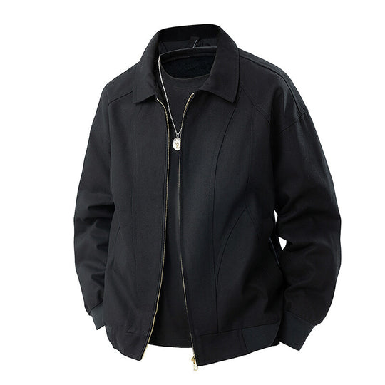 Damen modische Übergangsjacke mit elastischen Bündchen und praktischen Taschen EB