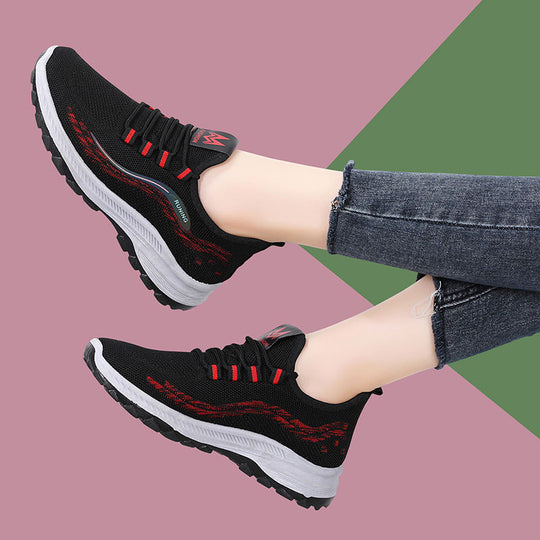 Damen Atmungsaktive Fitness-Sneaker mit rutschfester Außensohle EB