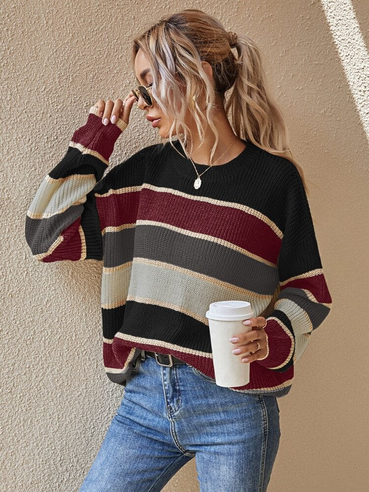 Damen Zip-Kapuzenpullover aus strukturierter Strickware EB