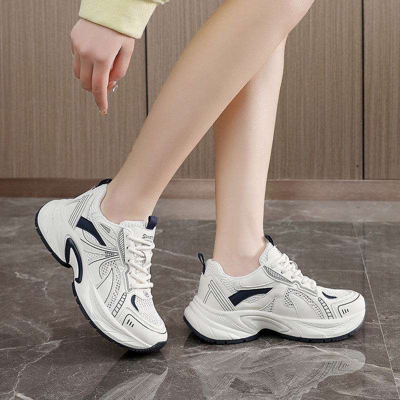 Damen Hochwertige Sport Schnürschuhe mit Atmungsaktivem Mesh und Dämpfungssystem EB