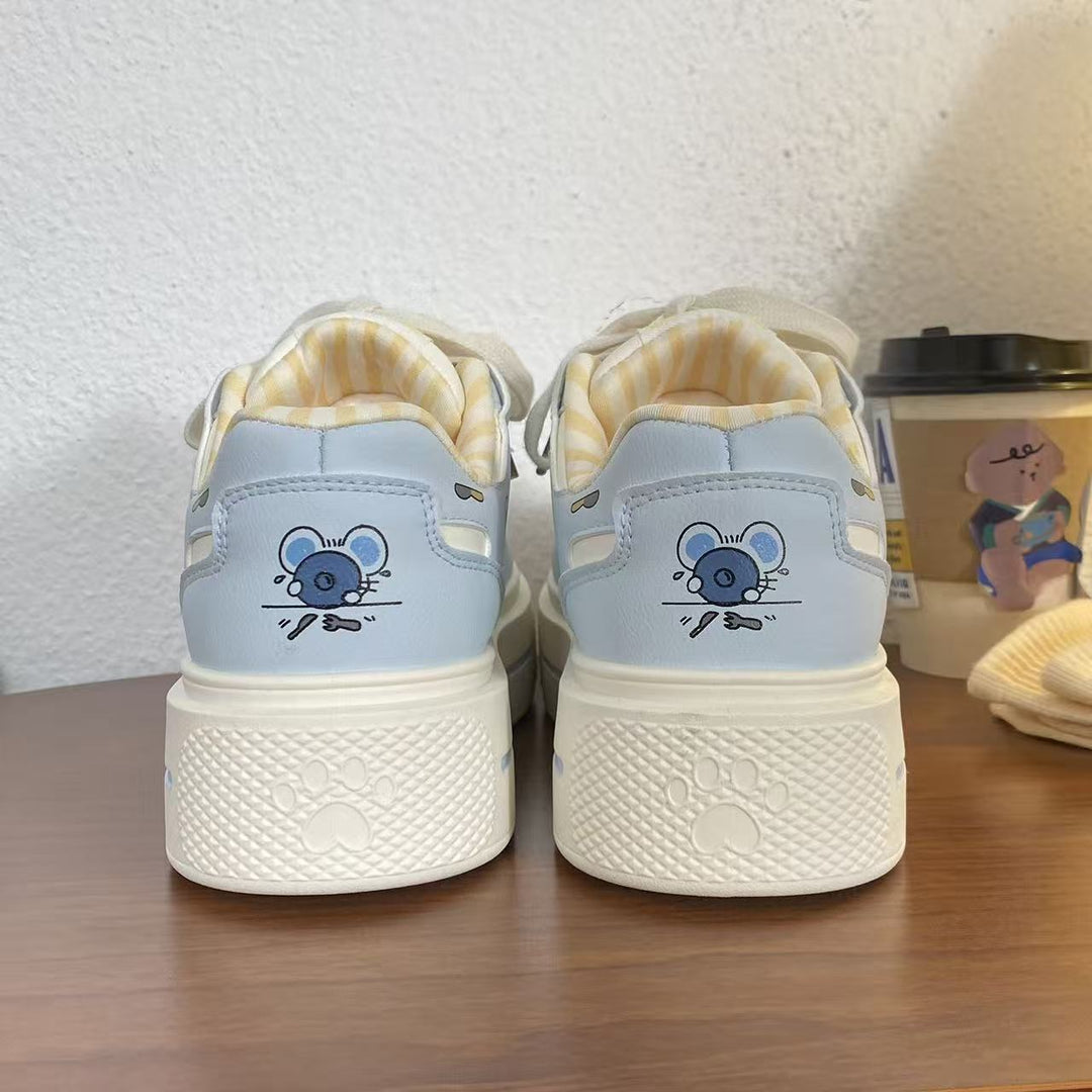 Damen Modische Sneakers mit verspielten Design-Elementen und atmungsaktiver Innenpolsterung EB