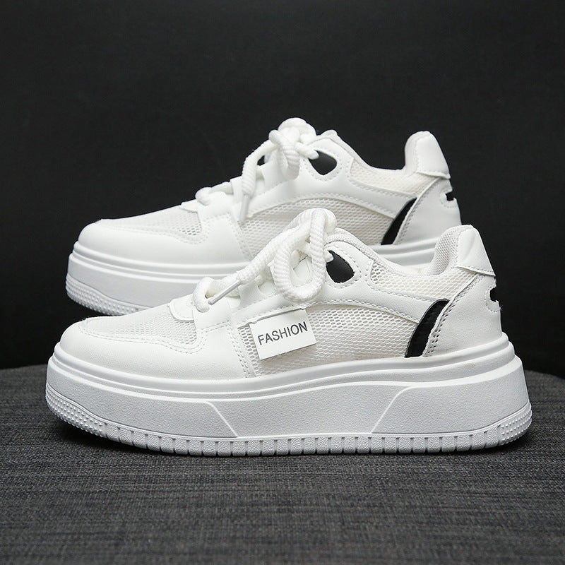 Damen Modische Sneakers mit atmungsaktiven Mesh-Einsätzen und dämpfender Sohle EB