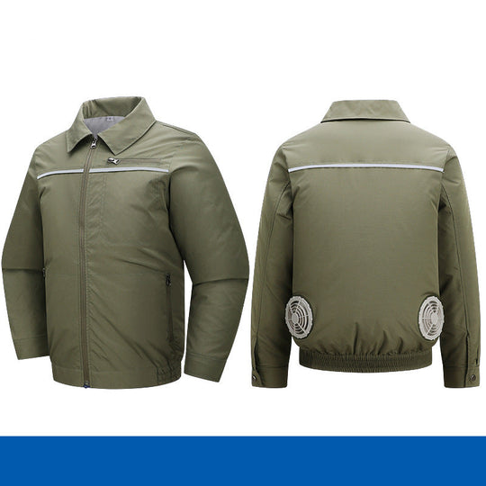 Herren nan atmungsaktive Kühljacke mit integrierten USB-Lüftern EB