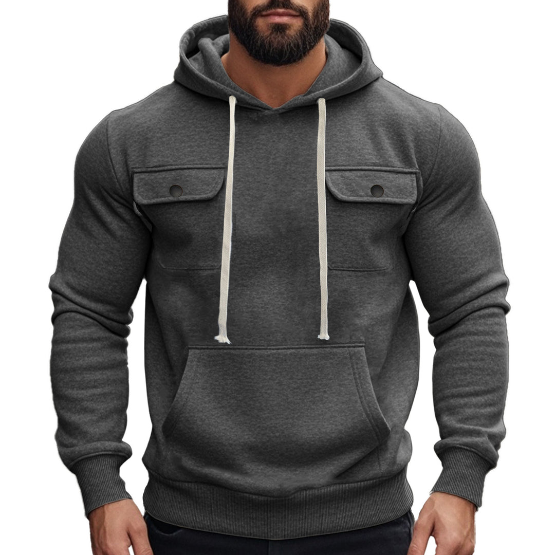 Herren Kapuzenpullover mit praktischen Pattentaschen und modernem Design EB