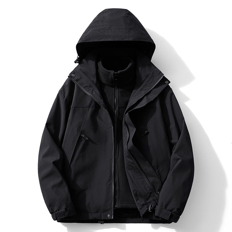 Damen Zweilagiger Outdoorparka mit abnehmbarer Fleece-Innenjacke EB
