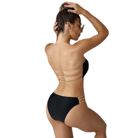 Damen Bandeau-Bikini mit stylischen Cut-Outs EB