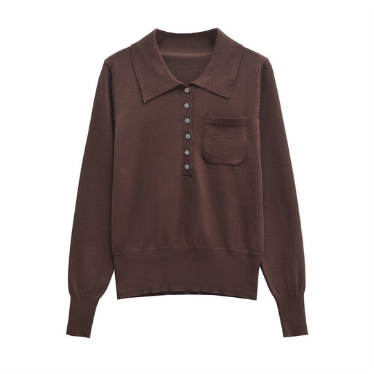 Damen Poloshirt mit Knopfleiste und Brusttasche EB