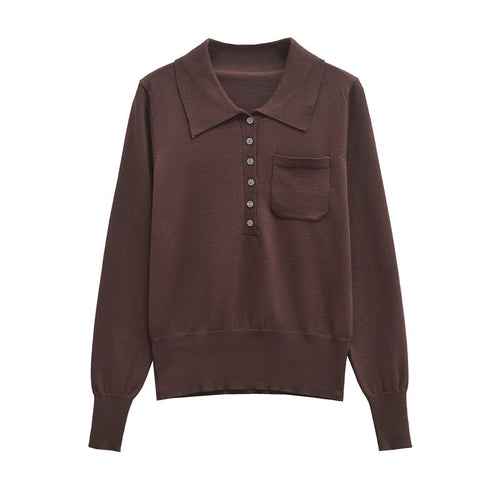 Damen Poloshirt mit Knopfleiste und Brusttasche EB