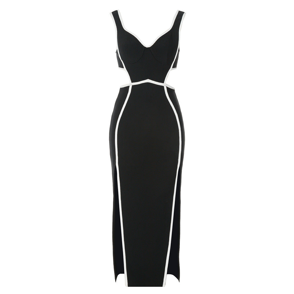 Damen Elegantes figurbetontes Kleid mit raffiniertem Cut-Out-Design EB