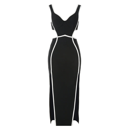 Damen Elegantes figurbetontes Kleid mit raffiniertem Cut-Out-Design EB