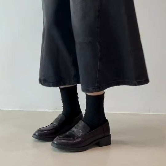 Damen Elegante Loafers mit hochwertigem Leder und komfortablem Fußbett EB