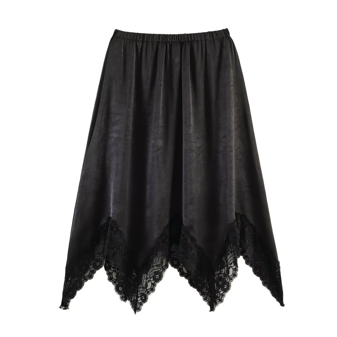 Damenrock mit eleganter Spitzenverzierung EB