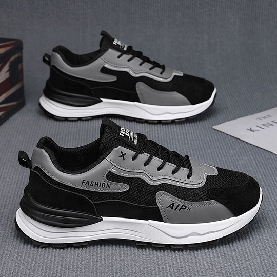 Damen Sportliche Lauf-Sneaker mit atmungsaktiver Mesh-Oberfläche und dämpfender Sohle EB
